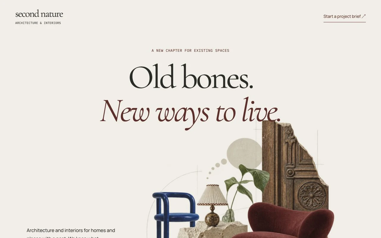 Second Nature’s website opening: Old bones. New ways to live.